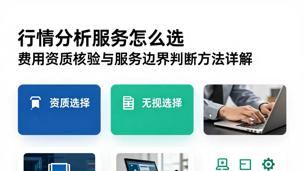行情分析服务怎么选费用资质核验与服务边界判断方法详解