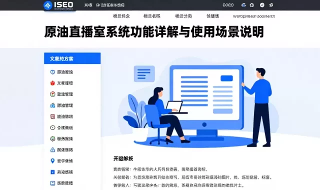 原油直播室系统功能详解与使用场景说明
