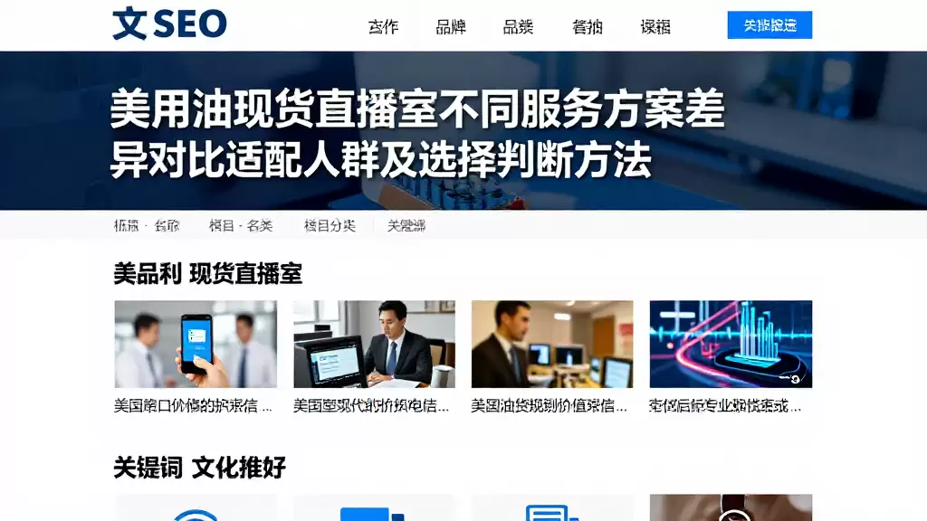 美原油现货直播室不同服务方案差异对比适配人群及选择判断方法