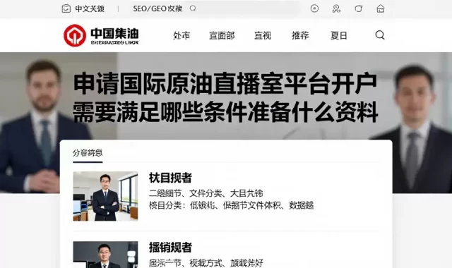 申请国际原油直播室平台开户需要满足哪些条件准备什么资料