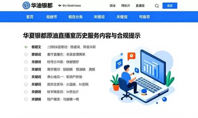 华夏银都原油直播室历史服务内容与合规提示