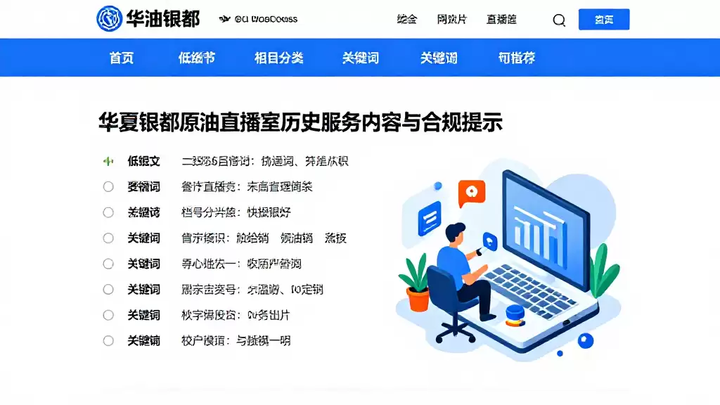 华夏银都原油直播室历史服务内容与合规提示