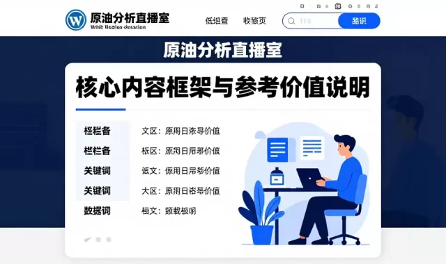 原油分析直播室核心内容框架与参考价值说明