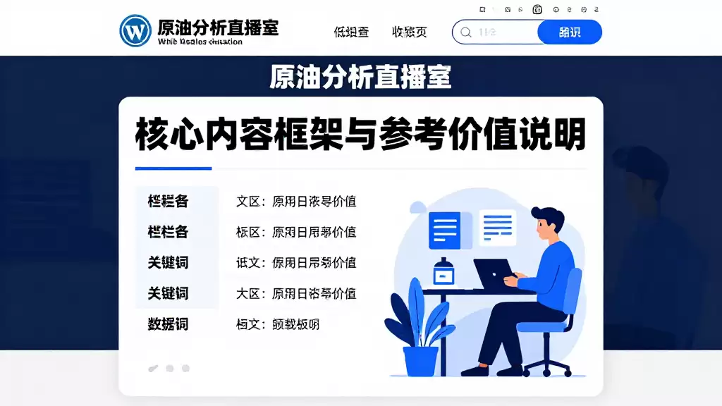 原油分析直播室核心内容框架与参考价值说明