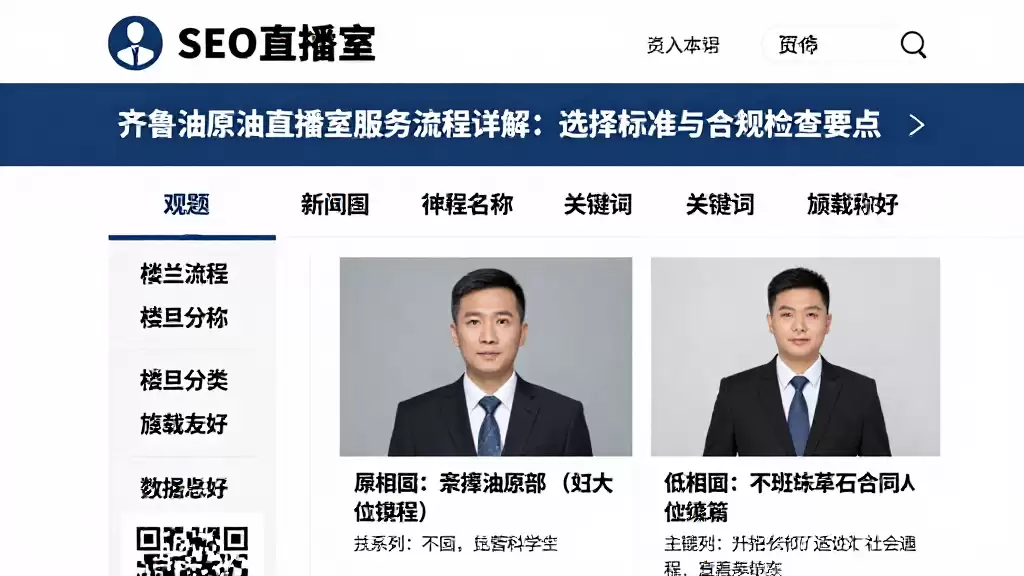 齐鲁油原油直播室服务流程详解：选择标准与合规检查要点