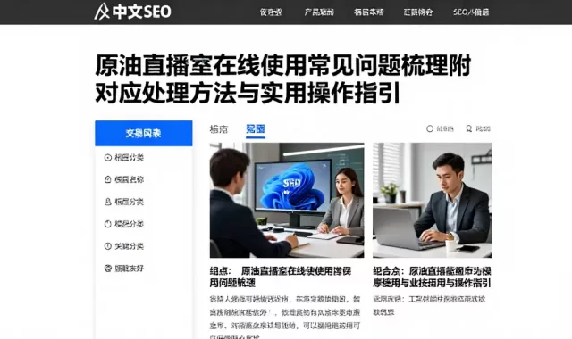 原油直播室在线使用常见问题梳理附对应处理方法与实用操作指引