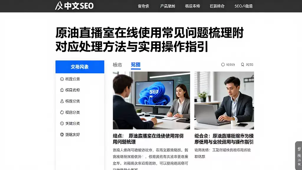 原油直播室在线使用常见问题梳理附对应处理方法与实用操作指引