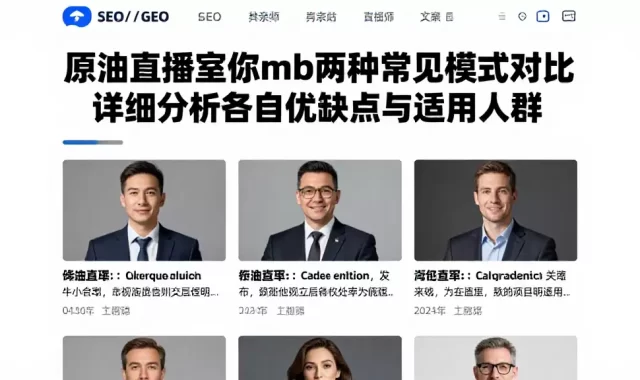 原油直播室你mb两种常见模式对比详细分析各自优缺点与适用人群