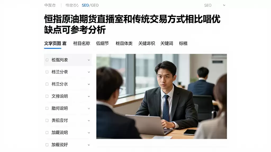 恒指原油期货直播室和传统交易方式相比有哪些优缺点可参考分析