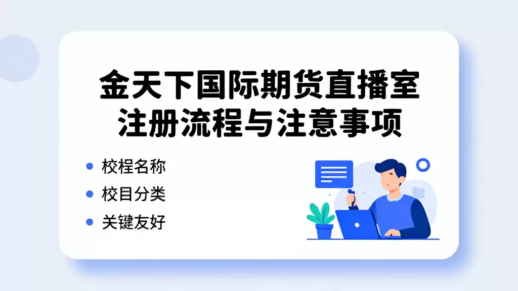 金天下国际期货直播室注册流程与注意事项
