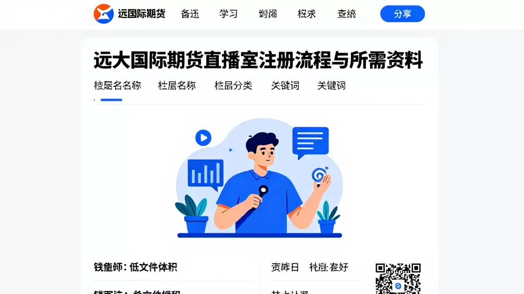 远大国际期货直播室注册流程与所需资料