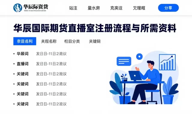 华辰国际期货直播室注册流程与所需资料