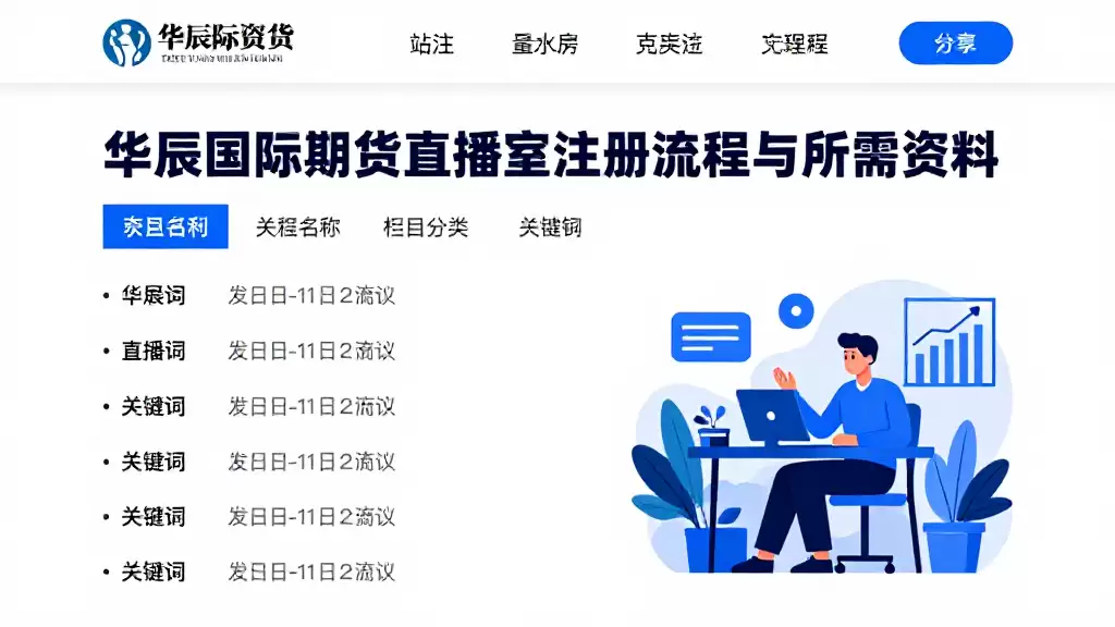 华辰国际期货直播室注册流程与所需资料