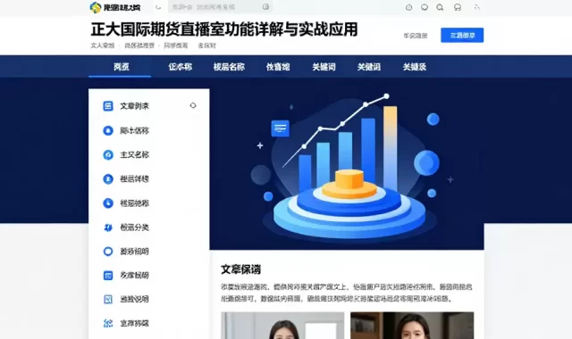 正大国际期货直播室功能详解与实战应用