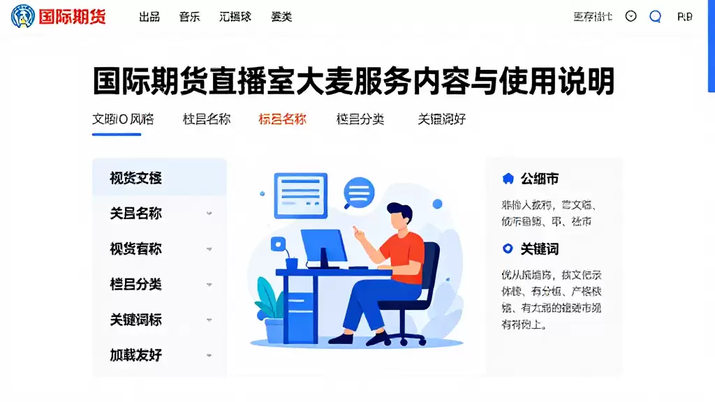 国际期货直播室大麦服务内容与使用说明
