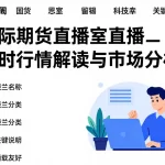 国际期货直播室直播_实时行情解读与市场分析