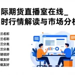 国际期货直播室在线_实时行情解读与市场分析