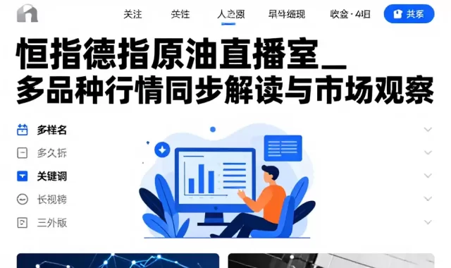 恒指德指原油直播室_多品种行情同步解读与市场观察