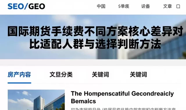 国际期货手续费不同方案核心差异对比适配人群与选择判断方法