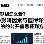 恒指期货怎么看？核心影响因素与值得关注的公开信息研判方法