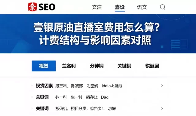 壹银原油直播室费用怎么算？计费结构与影响因素对照