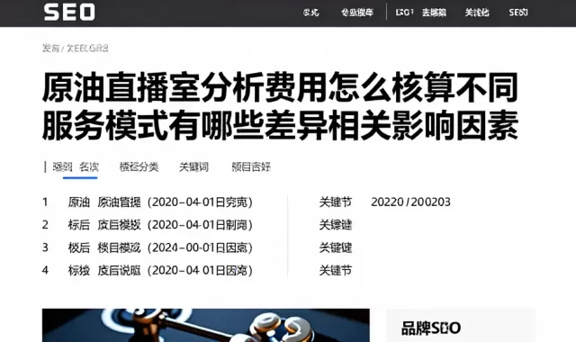原油直播室分析费用怎么核算不同服务模式有哪些差异及相关影响因素