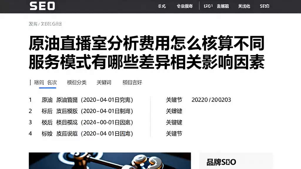 原油直播室分析费用怎么核算不同服务模式有哪些差异及相关影响因素
