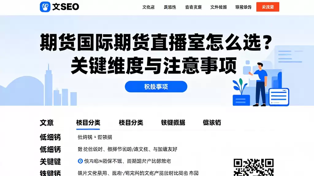 期货国际期货直播室怎么选？关键维度与注意事项