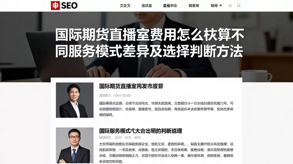 国际期货直播室费用怎么核算不同服务模式差异及选择判断方法