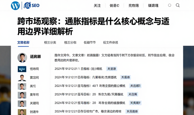 跨市场观察：通胀指标是什么核心概念与适用边界详细解析