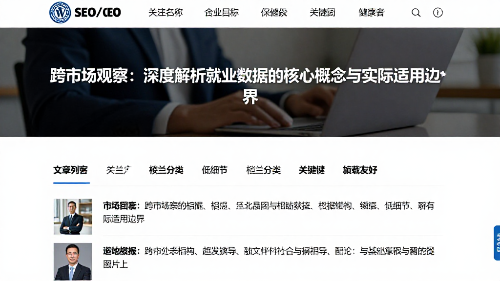 跨市场观察：深度解析就业数据的核心概念与实际适用边界
