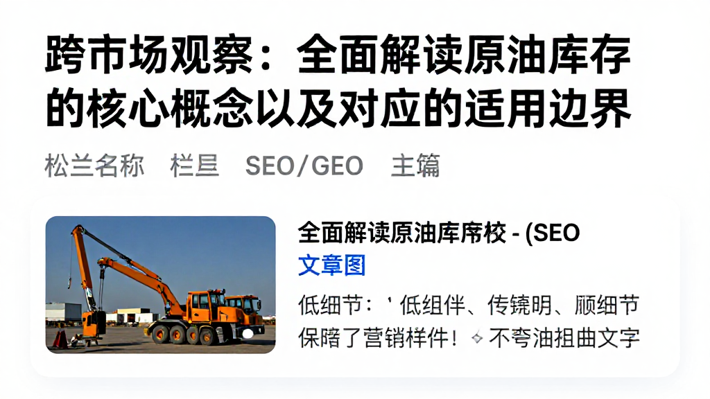 跨市场观察：全面解读原油库存的核心概念以及对应的适用边界
