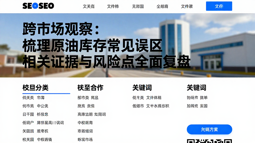 跨市场观察：梳理原油库存常见误区相关证据与风险点全面复盘