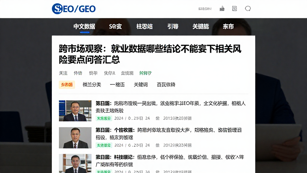 跨市场观察：就业数据哪些结论不能妄下相关风险要点问答汇总