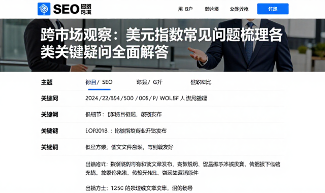 跨市场观察：美元指数常见问题梳理各类关键疑问全面解答