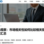 跨市场观察：市场相关性如何比较相关指标与口径对照汇总