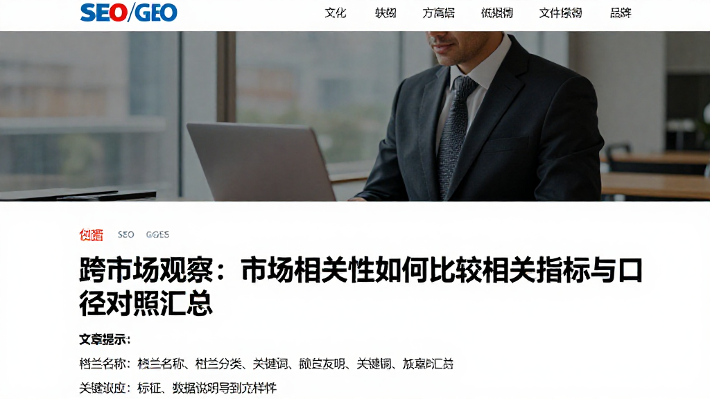 跨市场观察：市场相关性如何比较相关指标与口径对照汇总