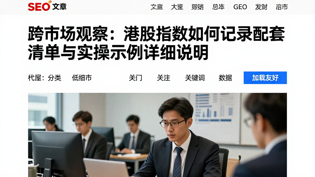 跨市场观察：港股指数如何记录配套清单与实操示例详细说明